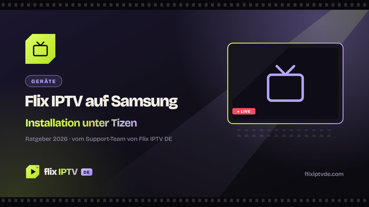 Samsung Smart-TV mit installierter IPTV-App